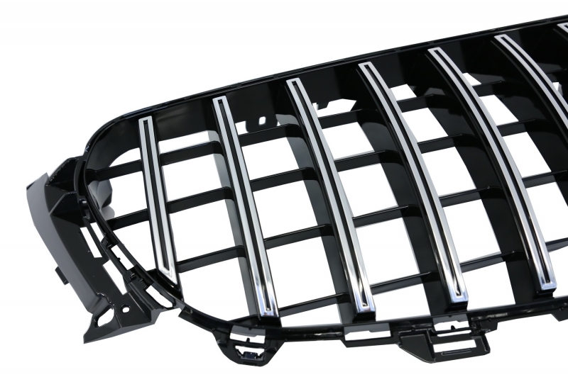 Grill Mercedes Benz E-Class W213 S213 C238 (2016+) GT-R Panamericana Design Chroom met 360 Camera