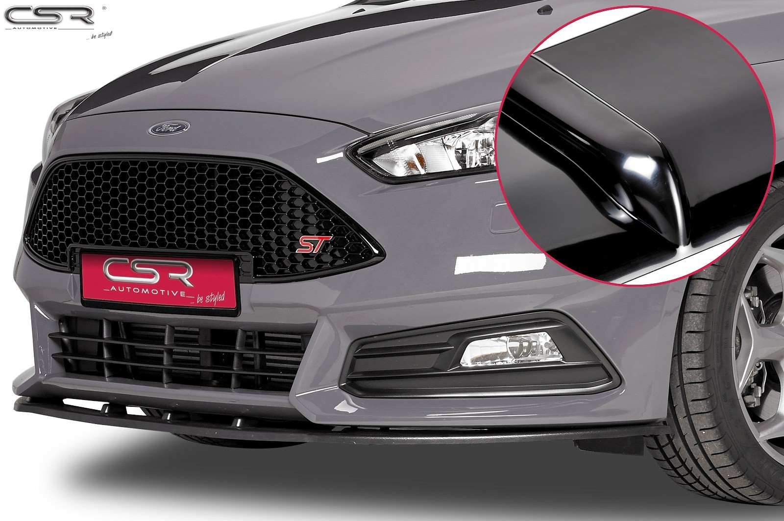 Cupspoilerlip Glossy Ford Focus III ST CSL132-G
