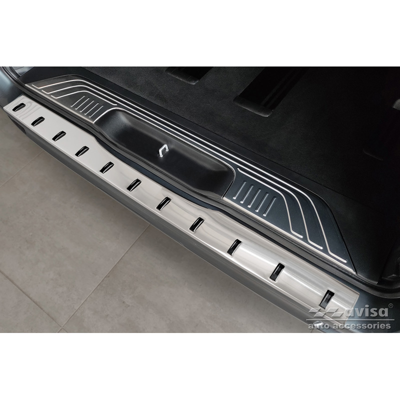 RVS Achterbumperprotector  Mercedes Vito / V-Klasse 2014-2019 & Facelift 2019- (achterklep) 'STRONG EDITION'
