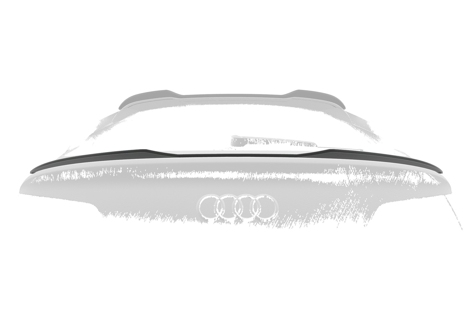 Spoiler Audi Q5 (FYT) Sportback CSR Glans Zwart