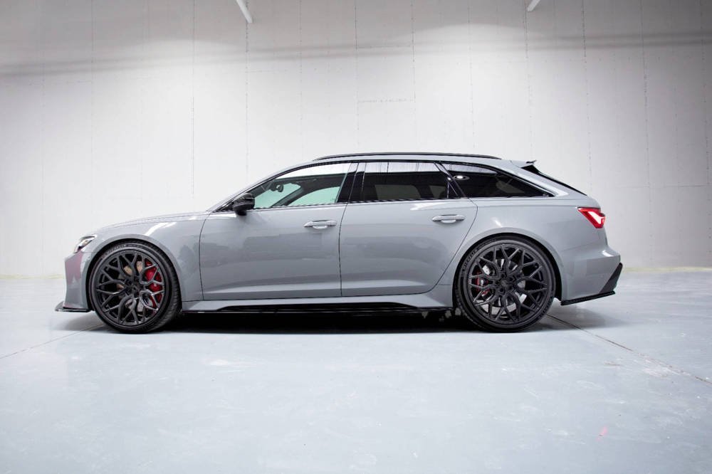 Voorspoiler V.2 Audi RS6 / RS7 C8 Maxton Glanzend Zwart