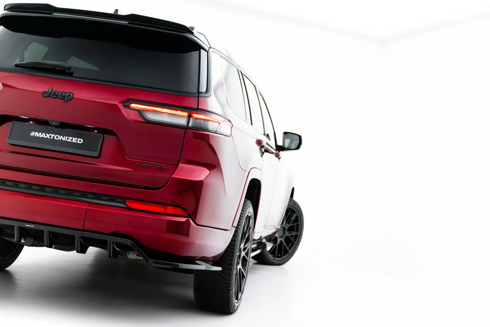 Zijskirts Jeep Grand Cherokee L Mk5 Glanzend Zwart
