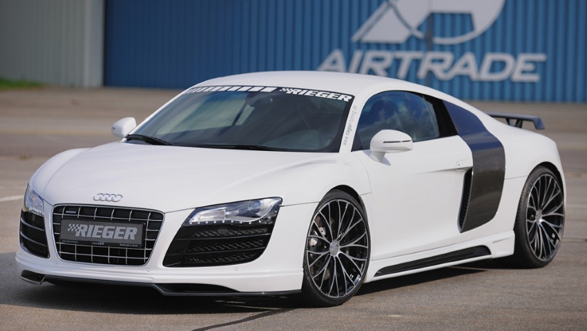 Zijskirts Audi R8 Rieger Carbon Fiber