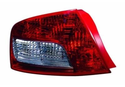 achterlicht, incl fittingdeel, links, 09/2008-Peugeot 407, 2004-