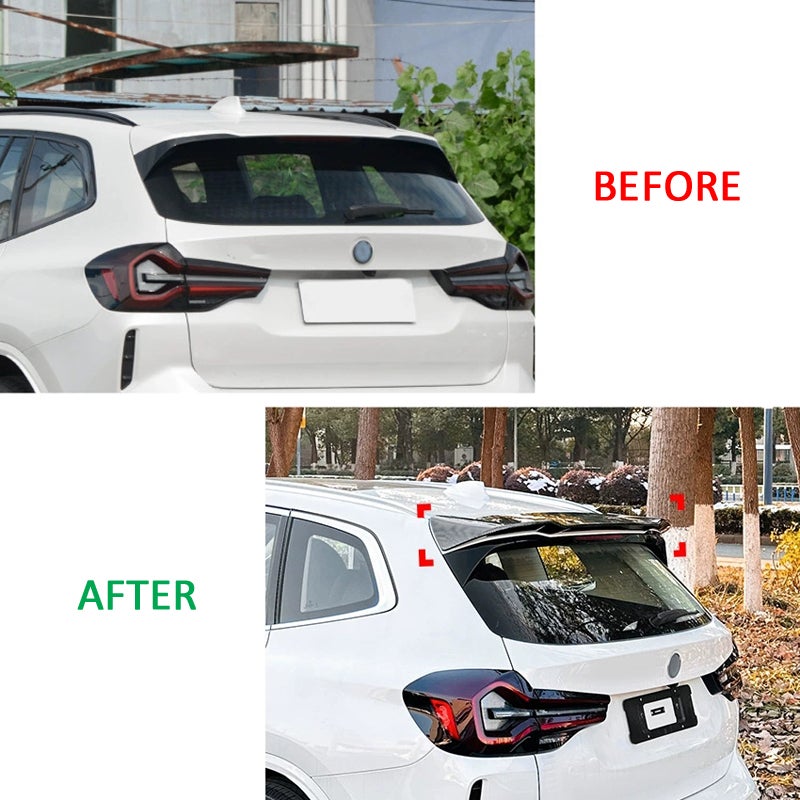 Dakspoiler  BMW X3 (G01) 2017-2024 (ABS Glanzend zwart)