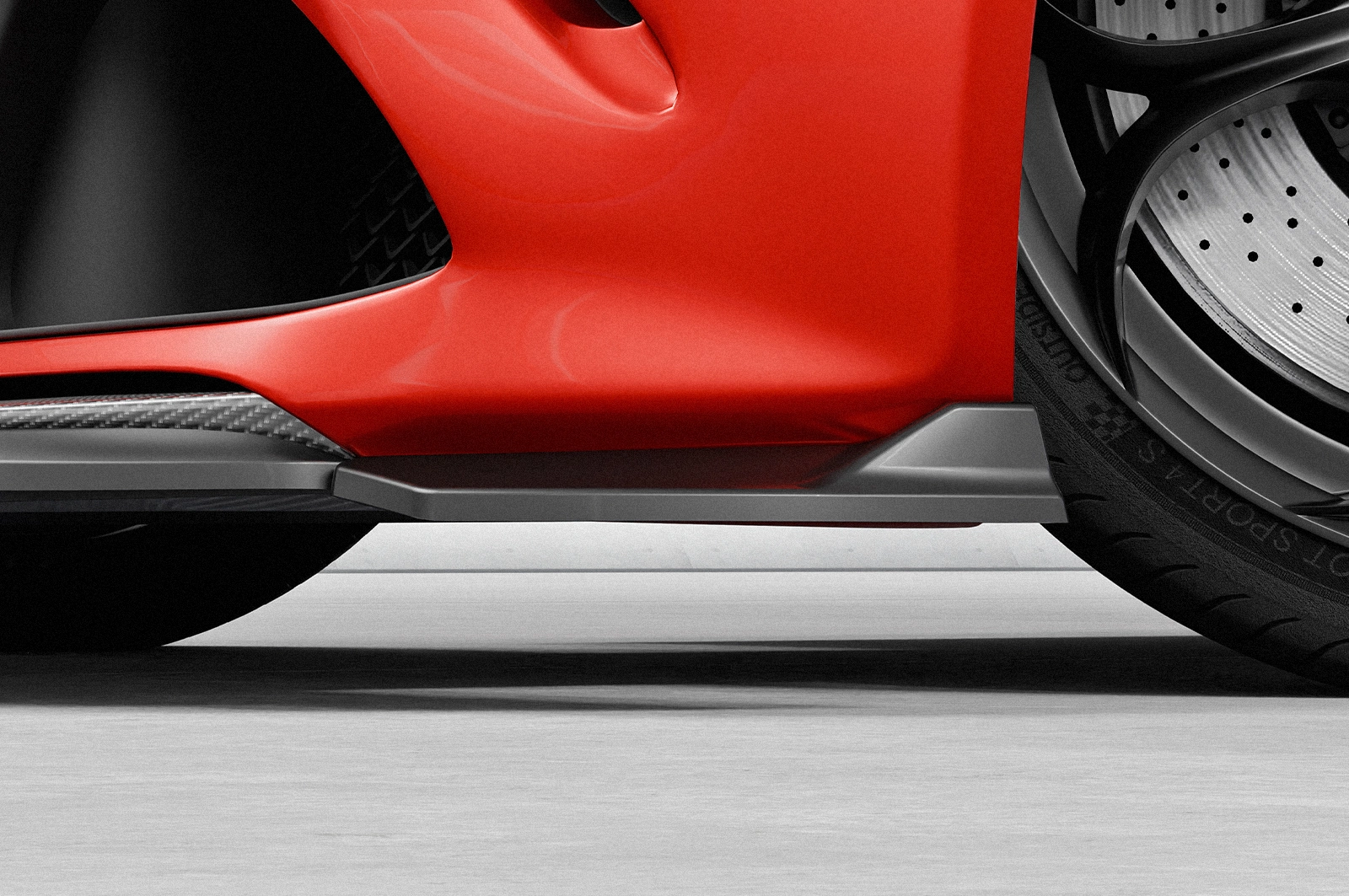 Voorspoiler Alfa Romeo Giulia Quadrifoglio glans zwart
