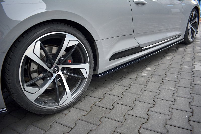 Zijskirts Diffusers Audi RS5 F5 Coupe Glanzend Zwart