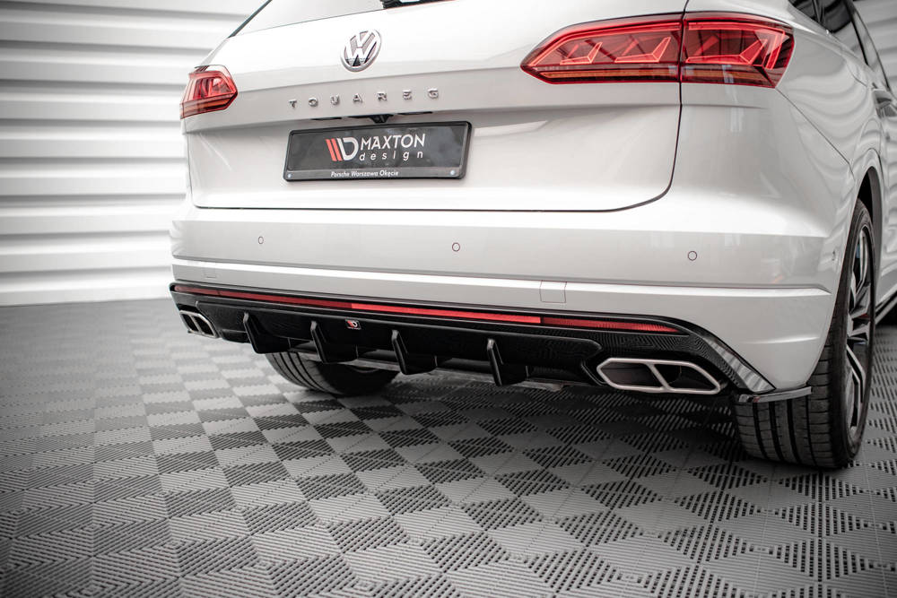 Diffuser Volkswagen Touareg MK3 R-Line Maxton Glans Zwart