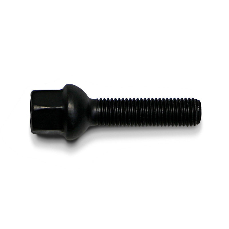 H&R Wheel bolt Round-Head R12 M12x1.50 - Length 35mm - Black