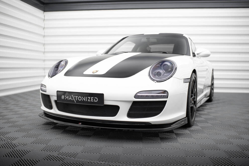 Voorspoiler Porsche 911 Carrera (997) FL Maxton Glans Zwart