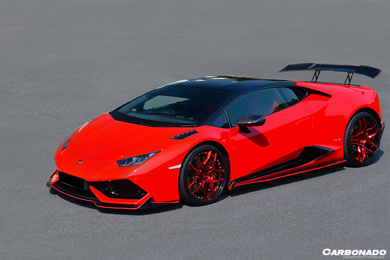 Lamborghini Huracan LP610 RZS Style Front Bumper Carbon Fiber Canards 2015-2020