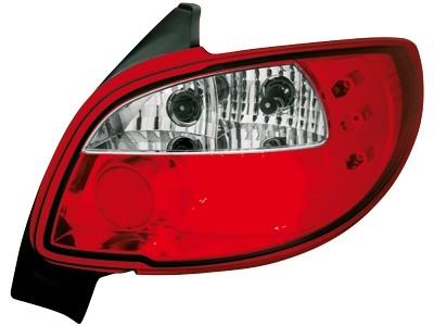 Luces traseras Peugeot 206 LED rojo/blanco