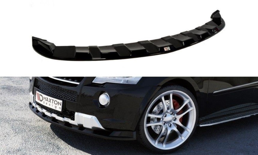 Voorspoiler Mercedes M-Klasse W164 AMG Maxton Design glans zwart
