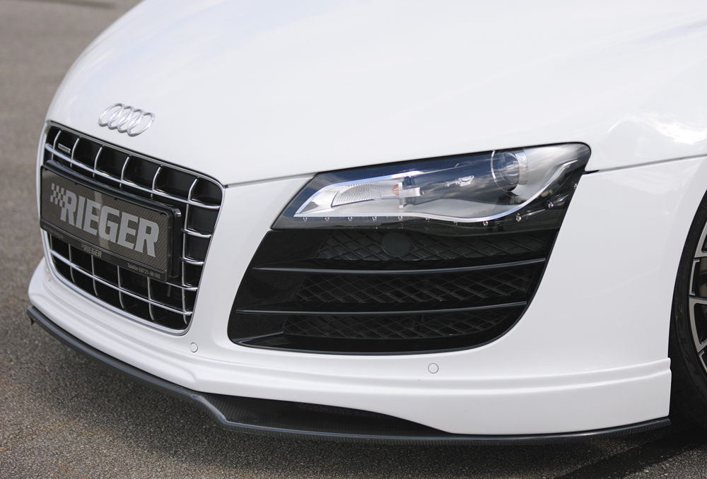 Front Bumper Lip Audi R8 Rieger Carbon