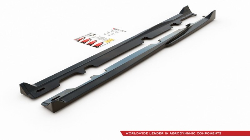 Zijskirts Diffusers Ford Fiesta Mk8 ST / ST-Line V.4 Glanzend Zwart