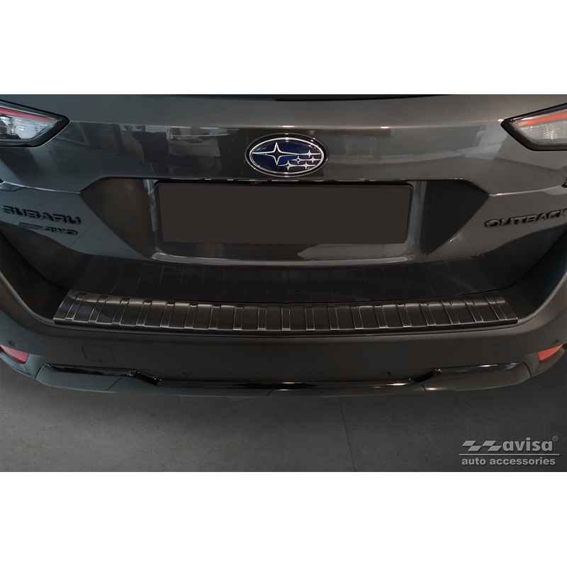 Zwart RVS Achterbumperprotector  Subaru Outback (BT) 2020- 'Ribs'