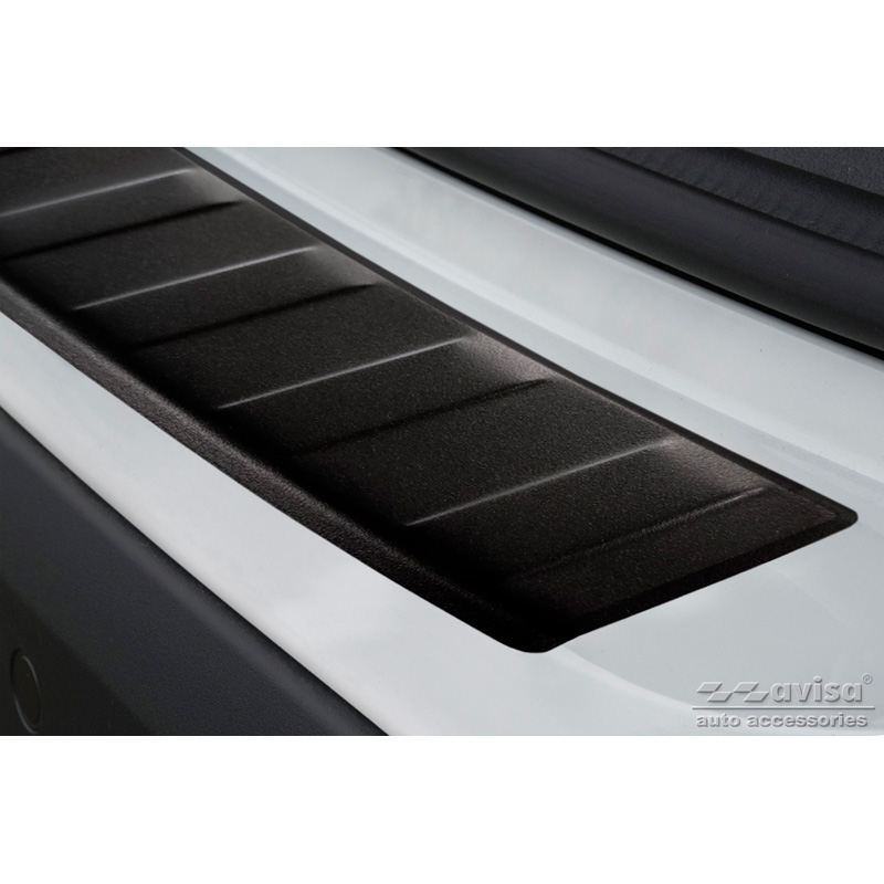 Matzwart RVS Achterbumperprotector  BMW X1 (F48) 2015-2022 'Ribs'