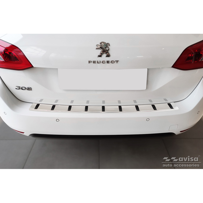 RVS Achterbumperprotector  Peugeot 308 SW II 2013-2017 & Facelift 2017-2021 'STRONG EDITION'