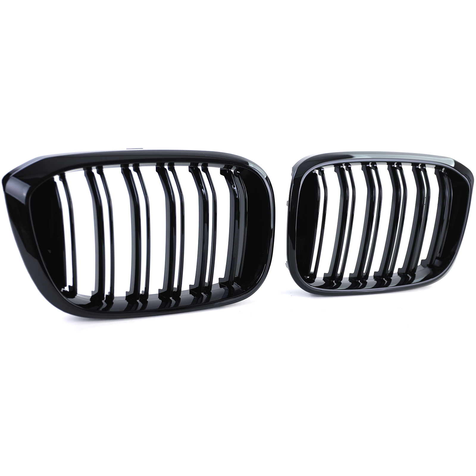 Grill Nieren BMW X3 G01 / X4 G02 Double Stripe M Design Piano Zwart