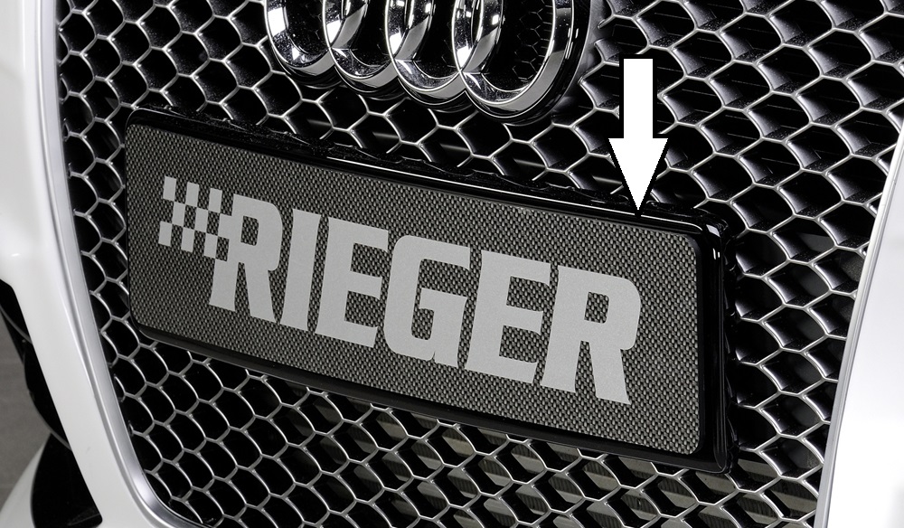 Kentekenplaathouder Audi A4/S4/RS4 RS4 Rieger 2012