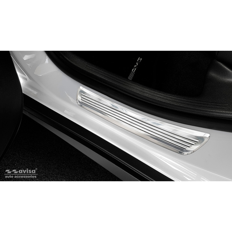 RVS Instaplijsten  Mercedes GLC/GLC Coupe 2015-2019 & FL 2019- 2-delig (achterdeuren)