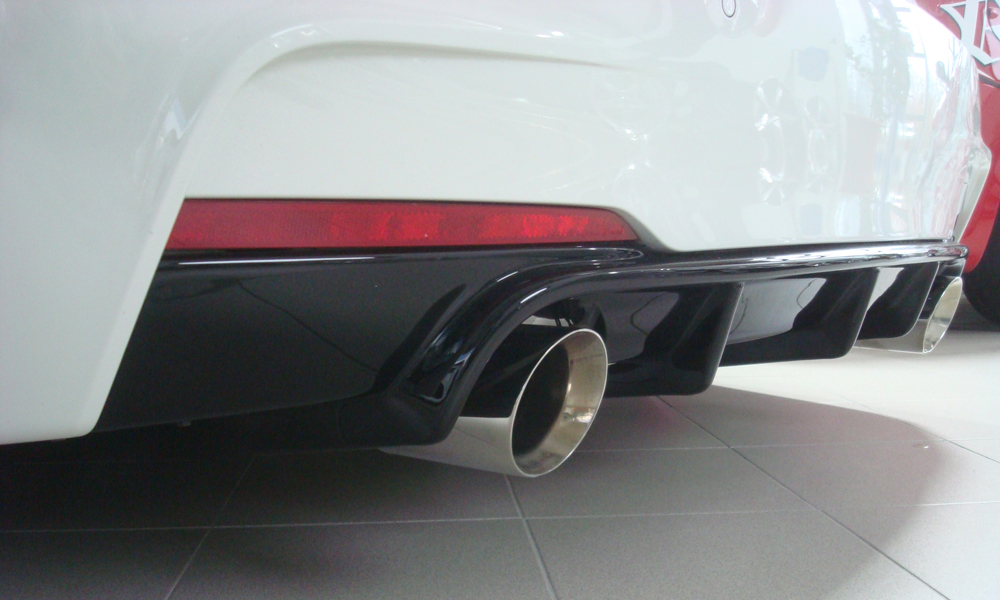 Achter Diffuser BMW 335i/340i F30/F31 2012-... Echt Carbon Rieger