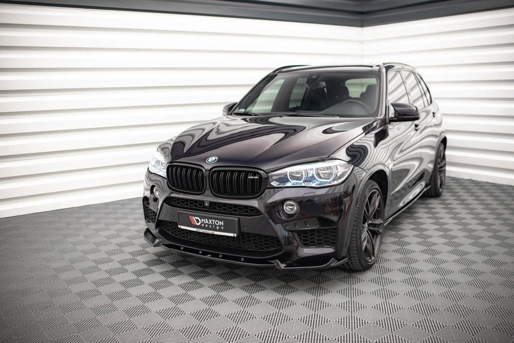 Voorspoiler V.1 BMW X5M F85 / X6M F86 Maxton Glans Zwart