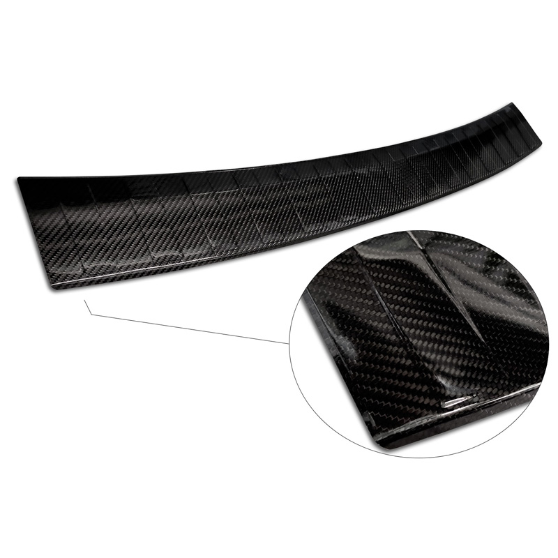 Echt 3D Carbon Achterbumperprotector  Volvo V70 III Facelift 2013-2016 'Ribs'