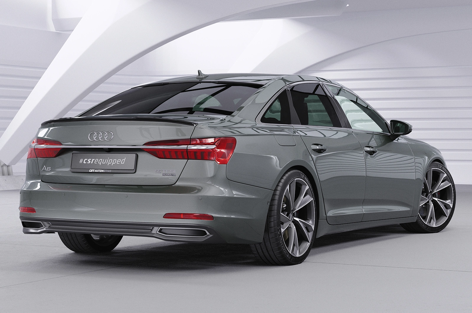 Achterspoiler Audi A6 C8 (Type F2) sedan glans zwart 2018–