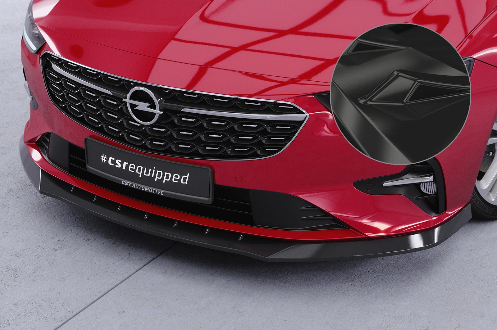 Voorspoiler Opel Insignia B glans zwart