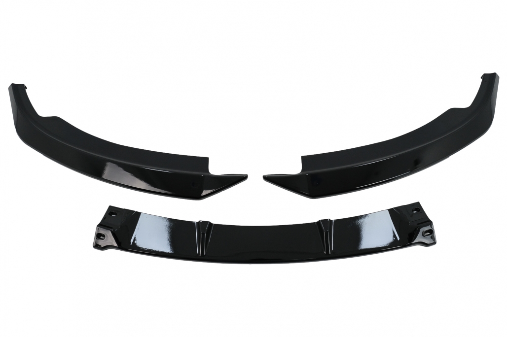 Voorspoiler BMW 3 Serie E92 E93 (2006-2009) Glans Zwart