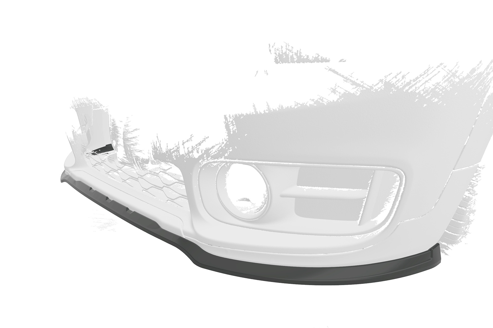 Voorspoiler Mini Countryman F60 CSR Glans zwart