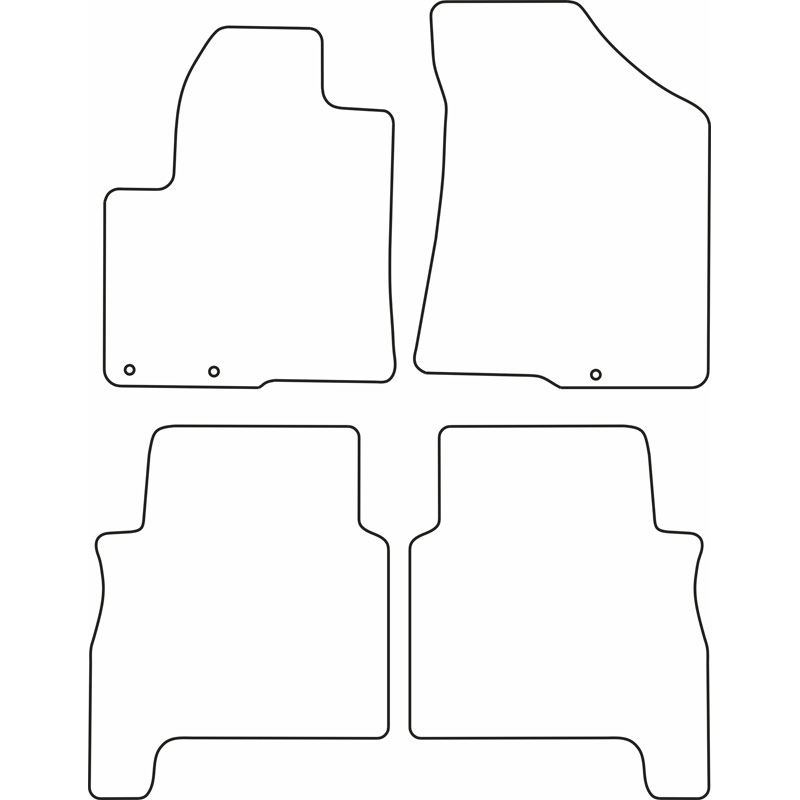 Automatten Velours  Hyundai Santa Fe 2006-