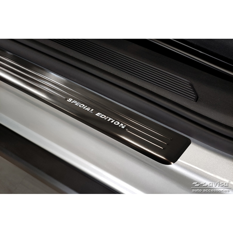 Zwart RVS Instaplijsten  Skoda Enyaq iV 2020- - 'Special Edition' - 4-delig