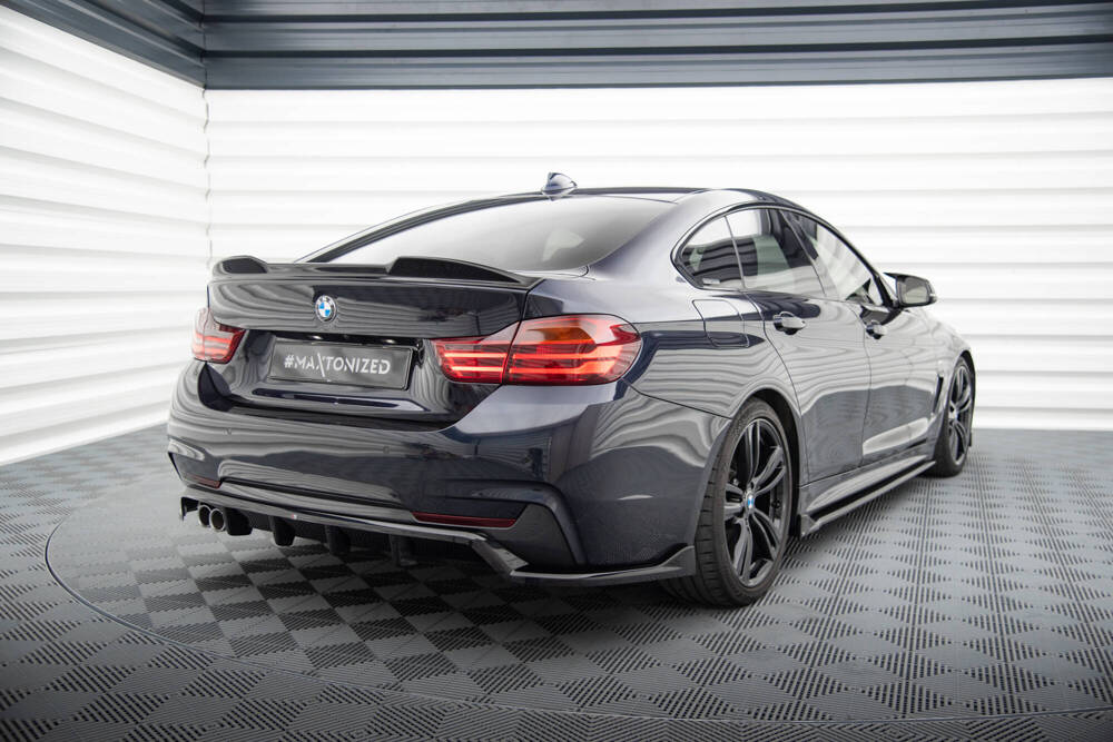 Diffuser BMW 4 Gran Coupe M Pakket F36 Maxton Glans Zwart
