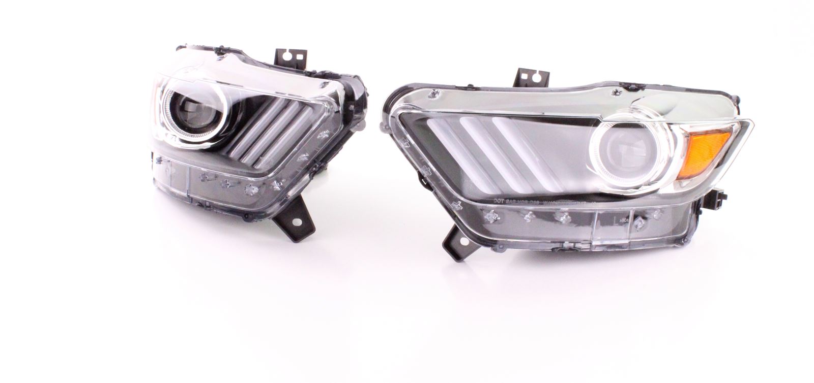 Koplampen Ford Mustang VI Coupe Cabrio 14-17 Zwart Bi-Xenon