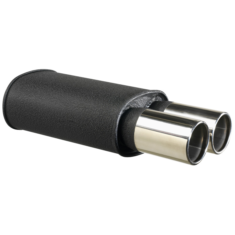 Einddemper 2x90mm Round (conn. 2.5"")