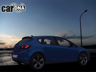 Taillights led Opel Astra J 09 black/Smoke