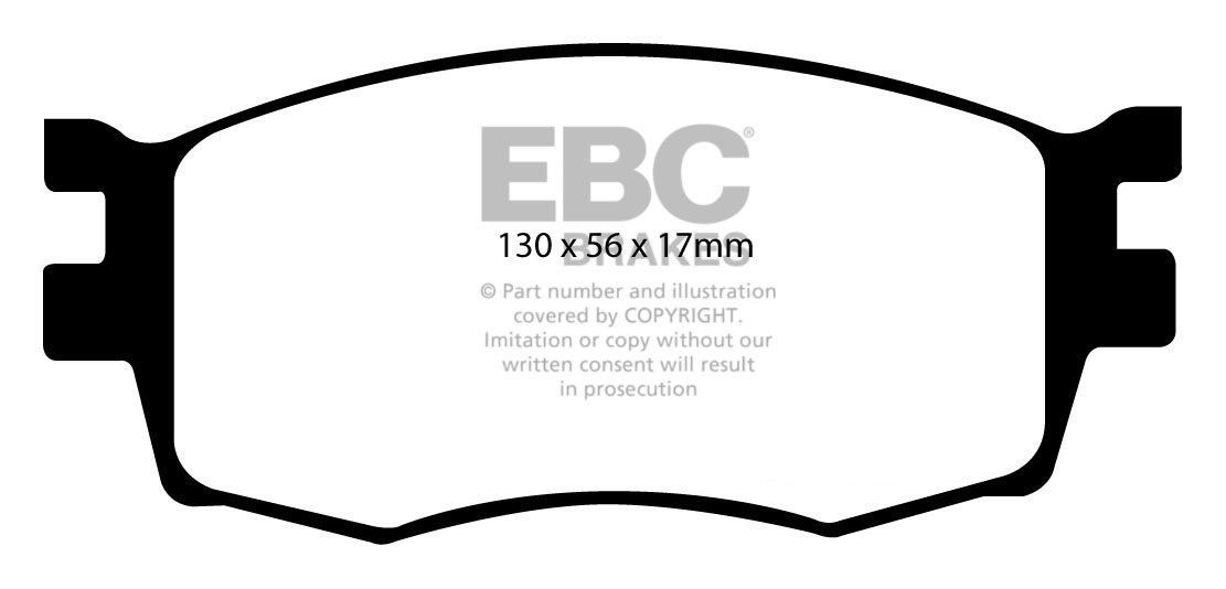 EBC Brakes KIA Rio 1.6 2006-2011 Remblokken voorzijde