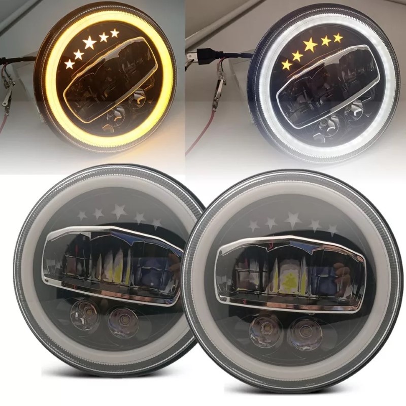 7 Inch CREE LED Headlights Jeep Wrangler JK