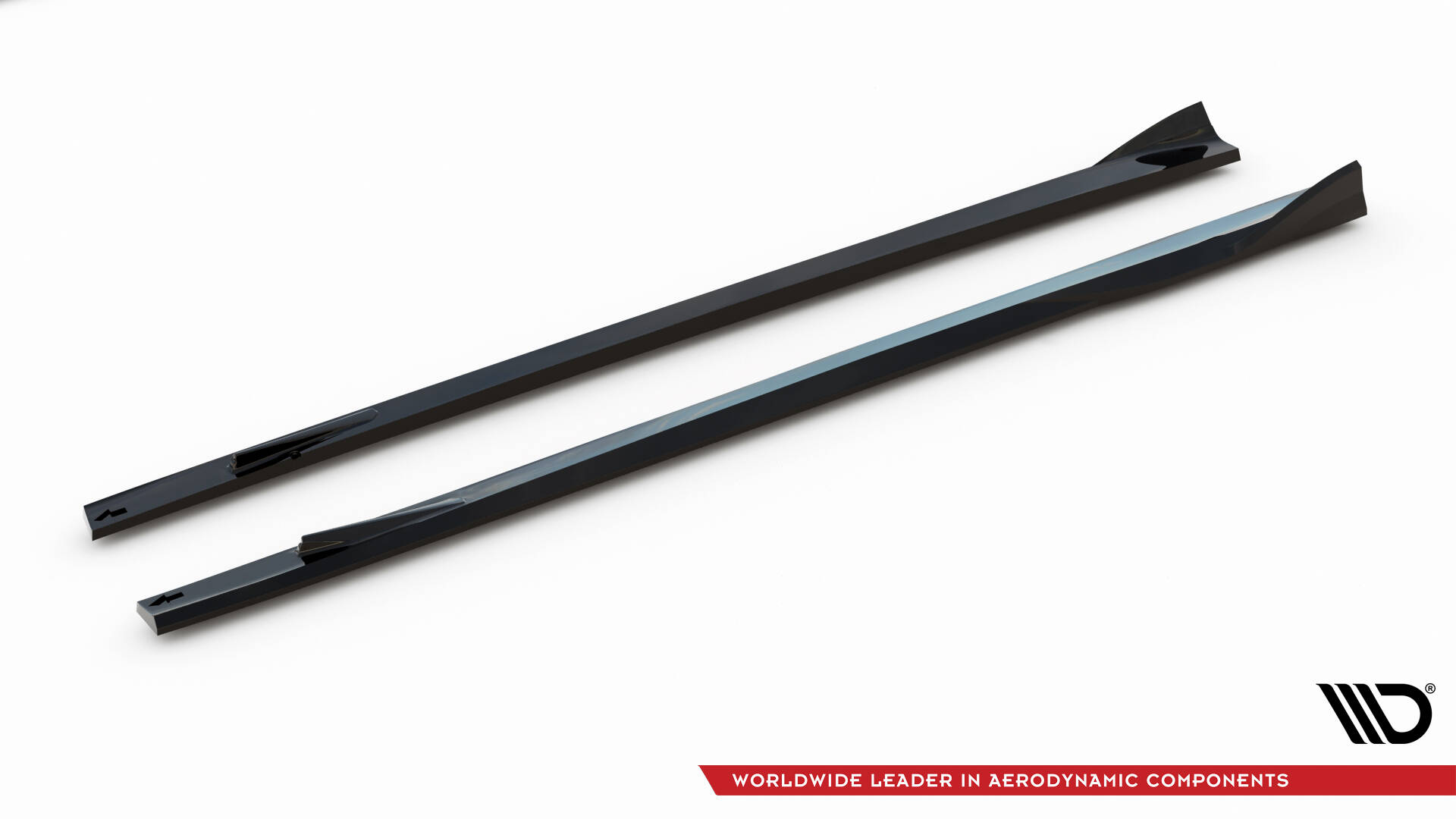 Zijskirts V.2 Mercedes-AMG GT 63 C192 Maxton Glanzend zwart