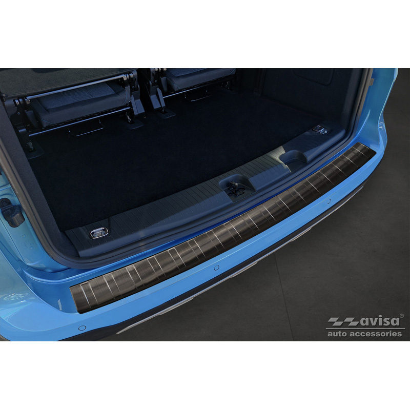 Zwart RVS Achterbumperprotector  Ford Tourneo Connect III 2022- 'Ribs'