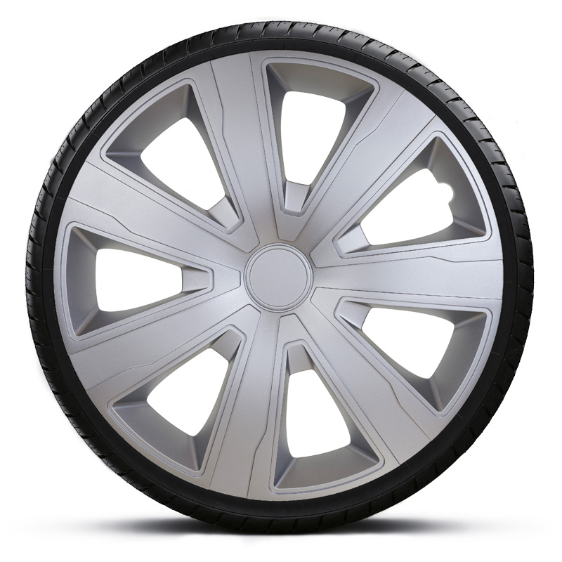 4-Delige Wieldoppenset Tenzo 16-inch zilver