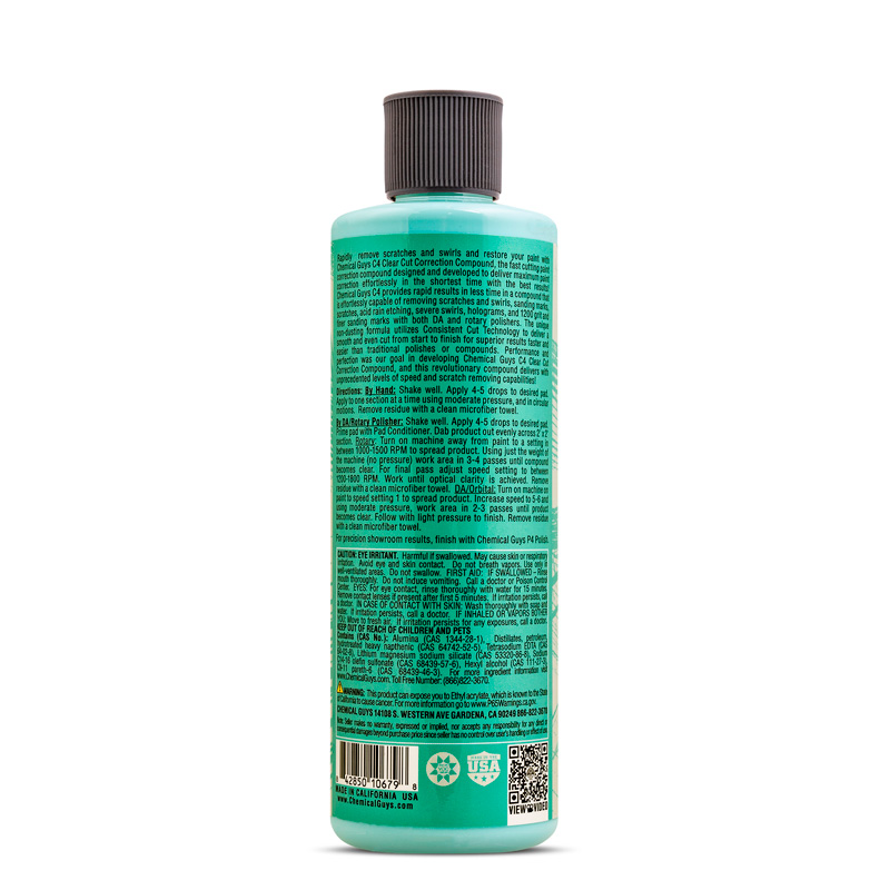 Chemical Guys C4 Clear Cut Correction Compound (473ml)