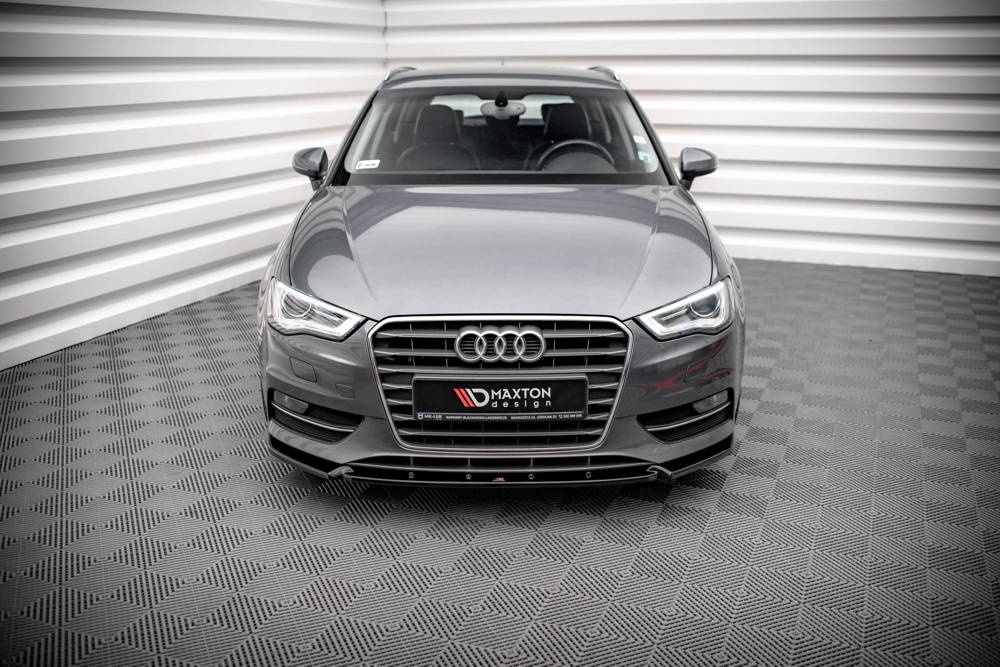 Voorspoiler Audi A3 8V Sportback 13-16 Maxton Glans Zwart