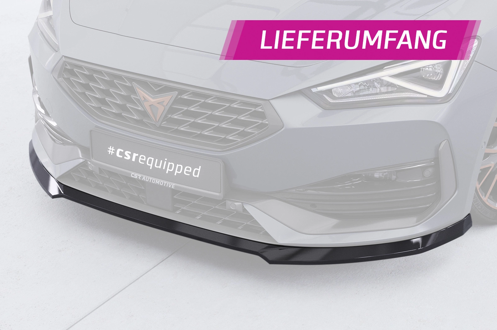 Voorspoiler Cupra Leon 4 (Typ KL) Glans Zwart van CSR Automotive (2020-)