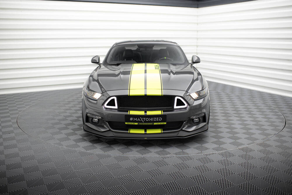Voorspoiler Ford Mustang GT MK6 Zwart Street Pro