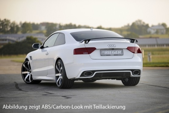 Achterbumperaanzet Audi A5 B8/B81 S-line Rieger Glanzend 11-