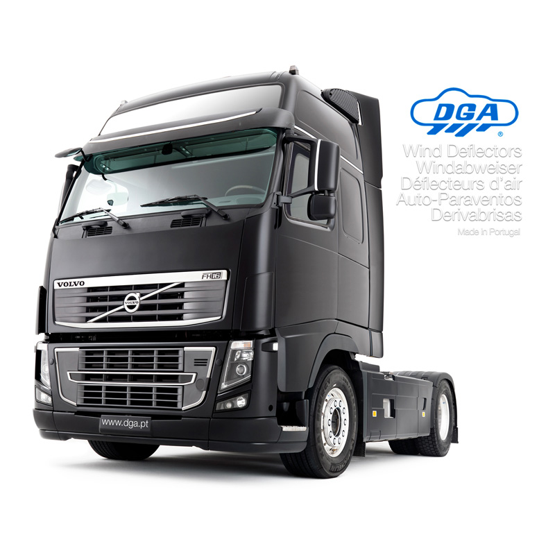 DGA Zijwindschermen  Mercedes Actros 2012- & Antos/Arocs (FD) 2013- & Actros/E-Actros 5G MP5 2024- (2-delig)