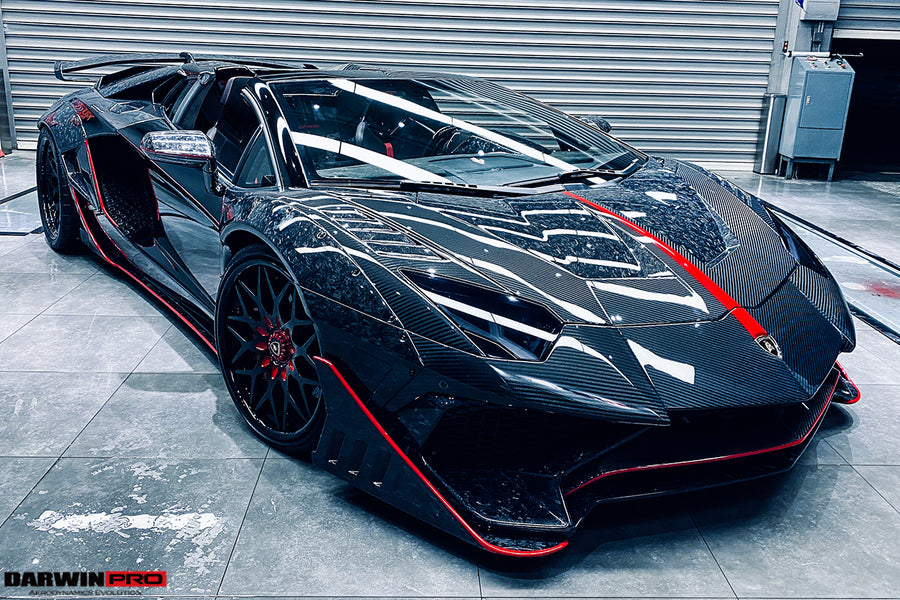 Lamborghini Aventador LP700 Coupe SV-BKSSII Style Wide body Carbon Fiber Aero Full Kit 2011-2016